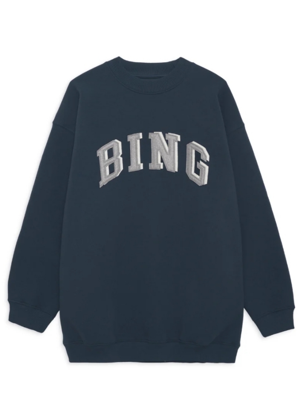 Anine Bing Navy Crewneck Sweatshirt
